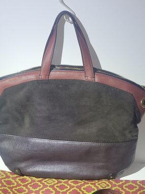 orYANY Two-Tone Dark Brown And Tan Tote